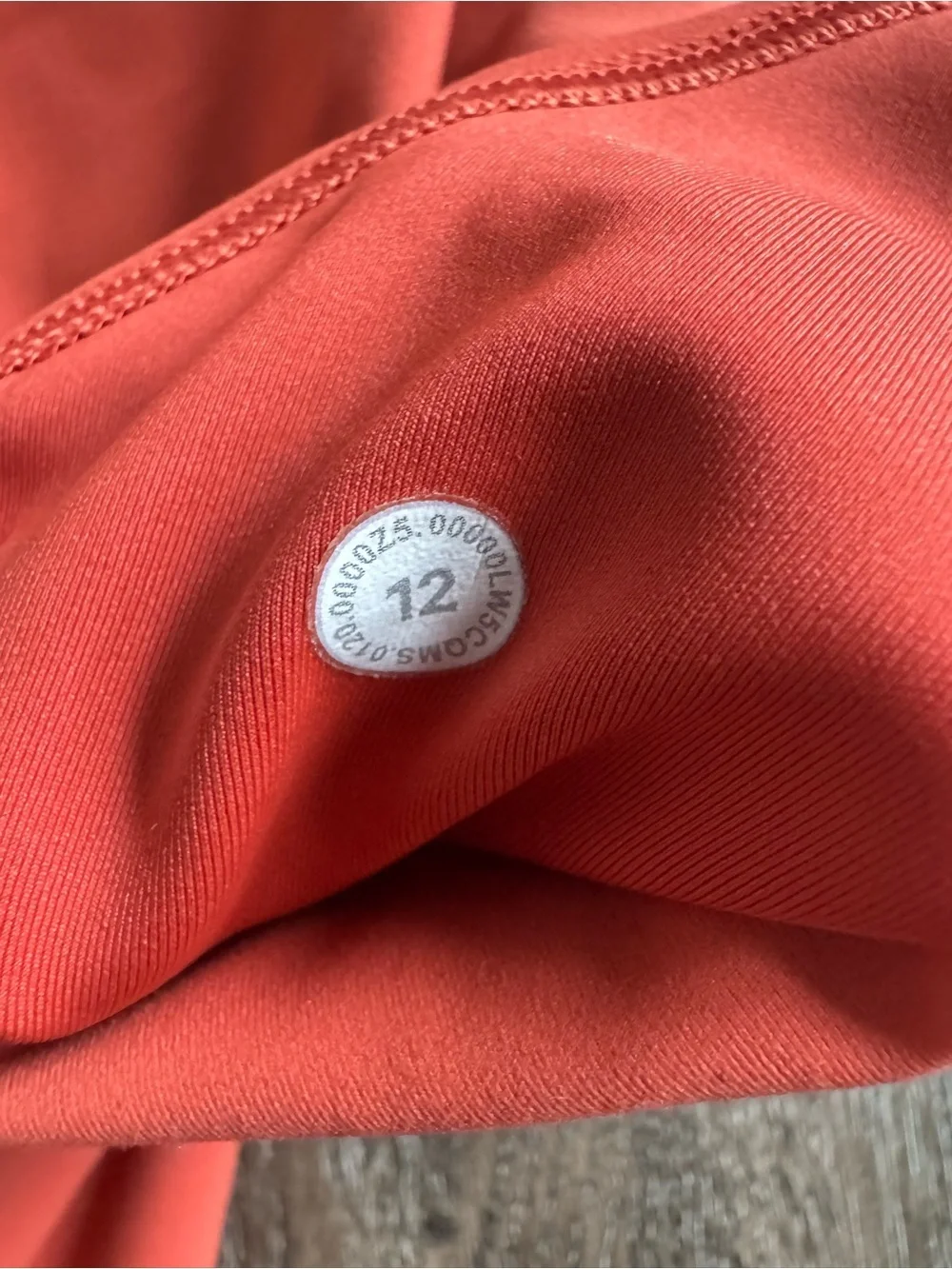 Lululemon Leggings with pockets Amber Orange Size 12